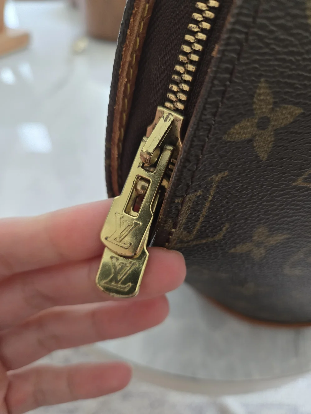 Louis Vuitton Brown Monogram Canvas Alma PM Satchel